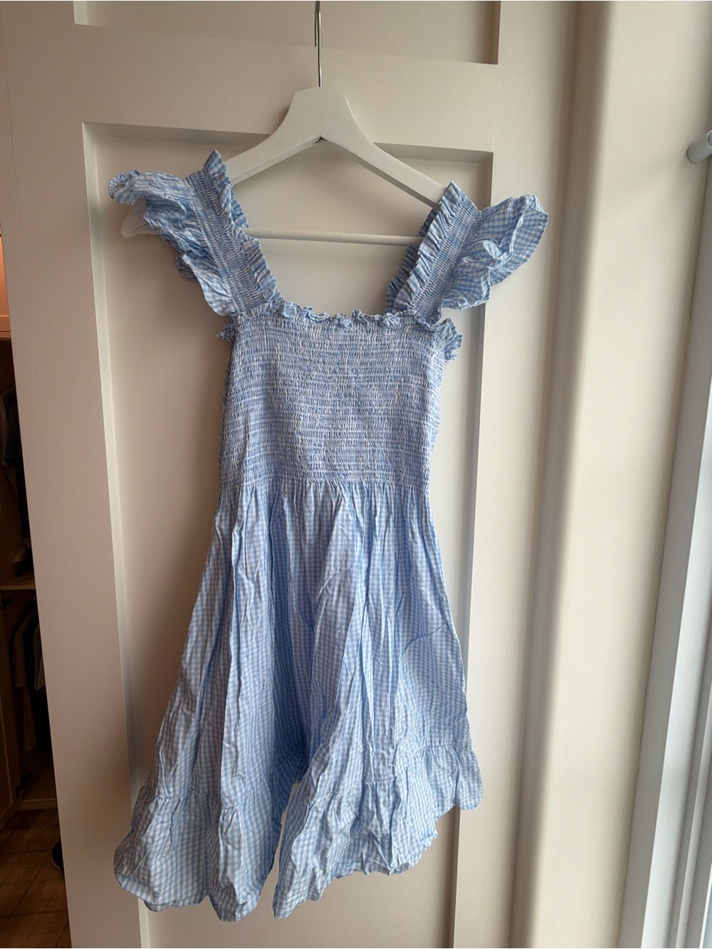Hill House - Elizabeth Nap Dress - Blue Hydrangea Gingham